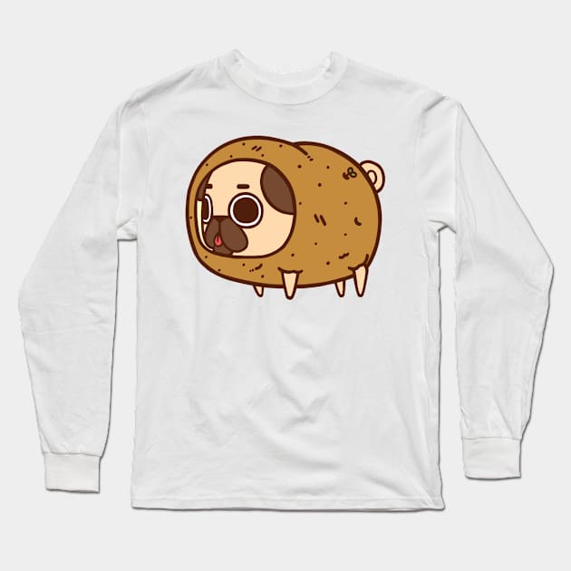 Potato Puglie Long Sleeve T-Shirt by Puglie Pug 